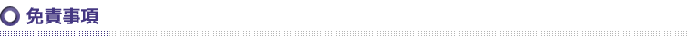 免責事項